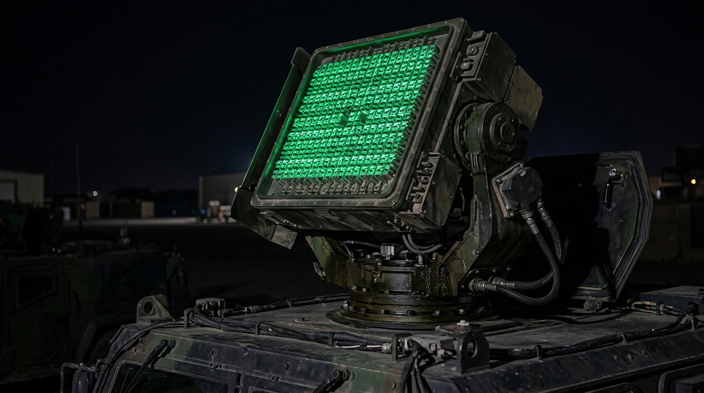 SSME Dome phased array detection radar scanning for incoming threats