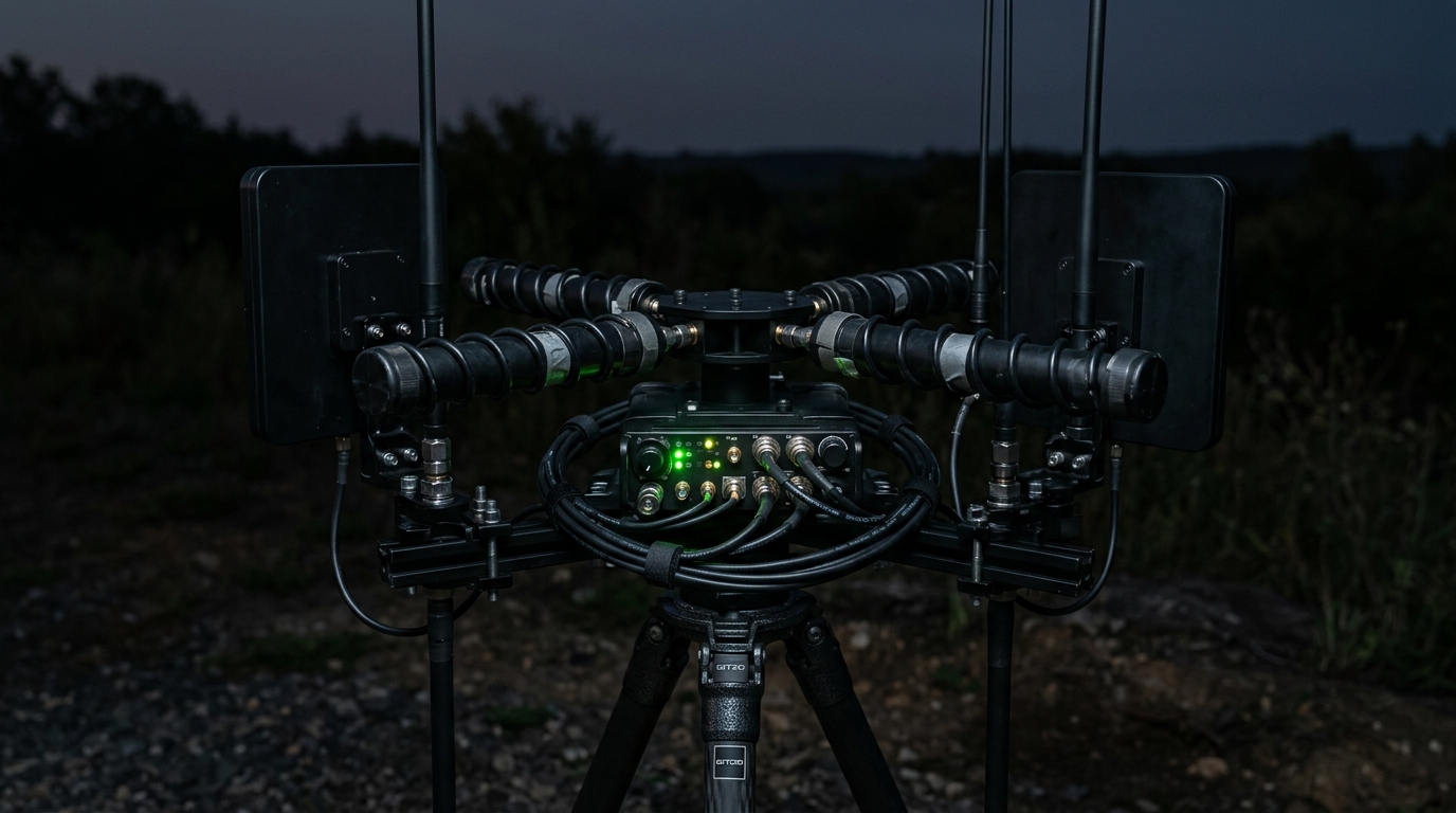 RF detection and scanning concept for identifying drone communication frequencies in the electromagnetic spectrum