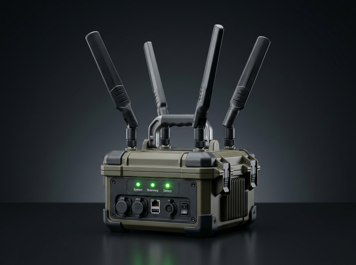 SSME Spotter portable multi-antenna drone detection unit